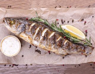 Сибас на мангале