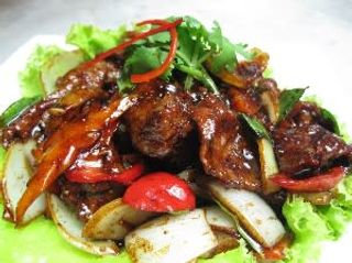 Fried Meat with Black Pepper