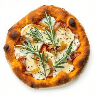 Componi la tua pizza base crema di zucca e mozzarella