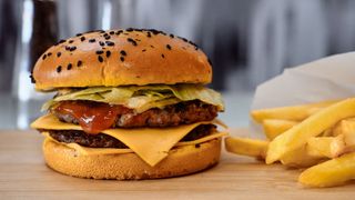 Smashed Dublu Cheeseburger