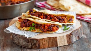 Tacos con fagioli e bacon 3 pezzi