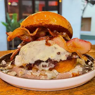 SMOKE KING GOD (burger del mes de abril) + Patatas + Bebida