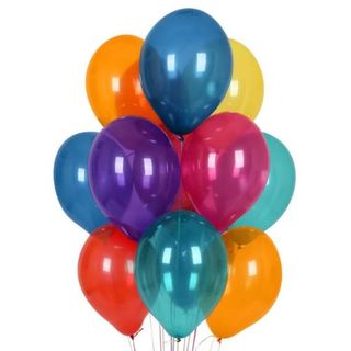 Set 10 baloane cu heliu multicolore