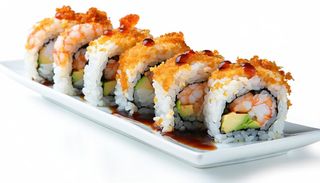 Uramaki tempura roll