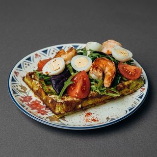 Шпинатна вафля з креветкою (230 г)