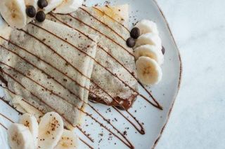 Proteinowe naleśniki wegańskie z nutellą