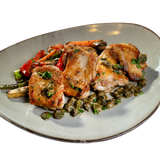 Медальони от пилешки бут 300 гр