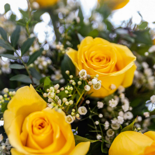 Ramo de 6 rosas amarillas