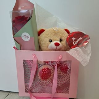 Bolsa Peluche y Rosa Eterna