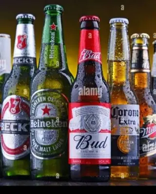 Beer with a bottle 