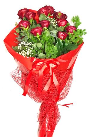 12 Rose Rosse e Decori