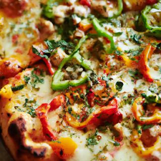 Roasted Pepper Pizza Large.