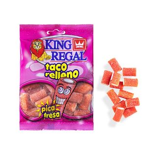 Taco Relleno Pica Fresa King Regal Bolsa 100Gr