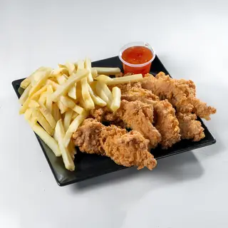 Crispy Strips com Batata Frita