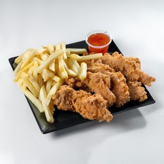 Crispy Strips com Batata Frita