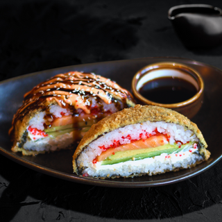 Sushi Burger cu somon
