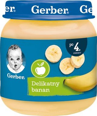 Delikatny banan po 4msc. Gerber. 0.125кг