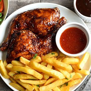 Chicken and chips (Irish potato)