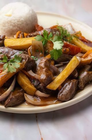 Lomo di pollo saltato con riso