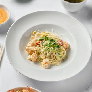 Тальолини с креветками