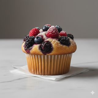 Dolce strumuffin ai frutti di bosco