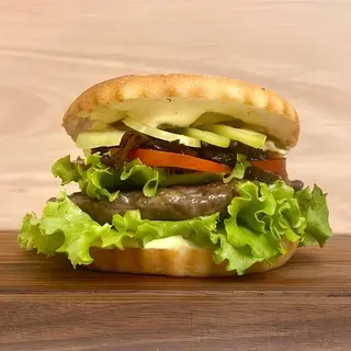 Fit hot burger + krompir + Coca-Cola