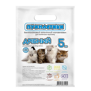 Наповнювач бентоніт Пухнастики дрібний 5кг