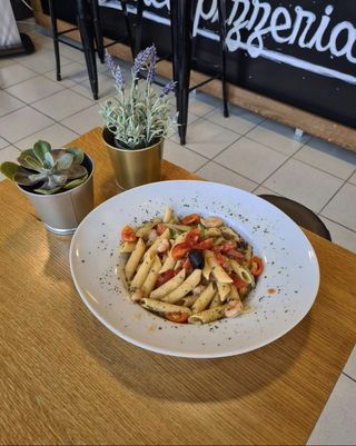 Pasta sa gamborima i tikvicama