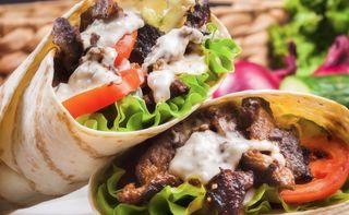 Dürum Normal Con Queso Y Carne De Pollo