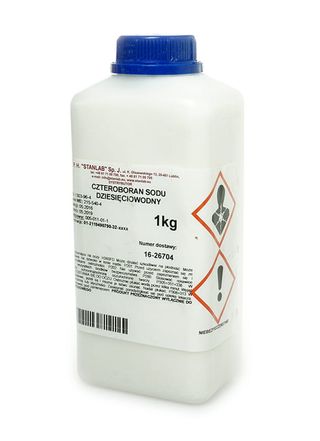 Boraks Borax Czteroboran Sodu Dziesięciowodny 1kg STANLAB