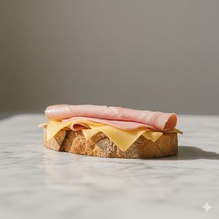 Tostada Con Jamón York Y Queso