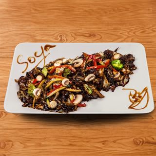 Piletina u soja sosu sa šampinjonima