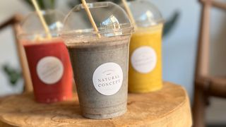 Blue rawfood smoothie