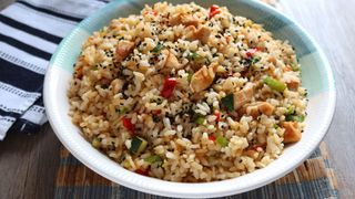 Arroz Frito Con Pollo