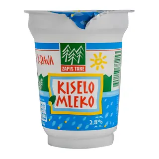 Kiselo mleko Zapis Tare
