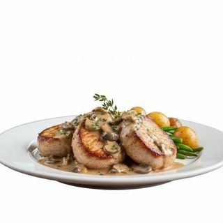 Svinjski medaljoni u sosu od pečuraka