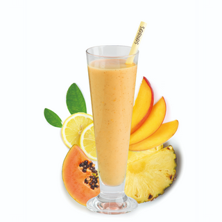 ZUMO DE PAPAYA , MANGO, PIÑA Y LIMÓN