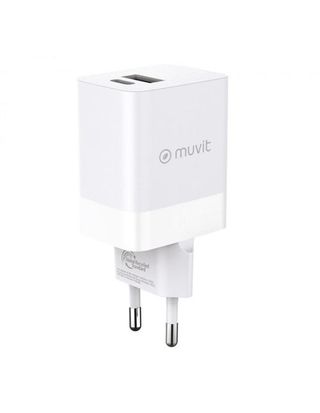 Cargador De Pared Muvit For Change Usb-C / Usb-A 45W Blanco - 8426801169487