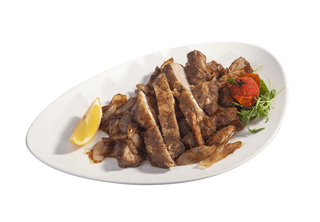 Свински врат с лук и бекон (340г)