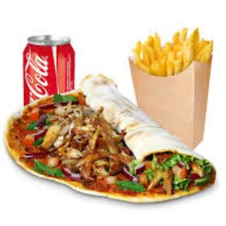 Menú lahmacun con patatas