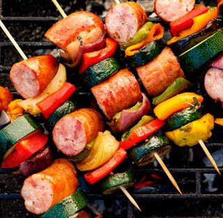 brochettes saucisse