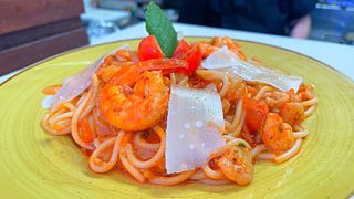 Esparguete com Camarão