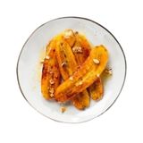 plátano frito con miel