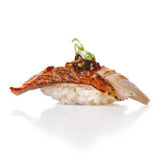 Aburi Salmonete no Nigiri Spicy so-su