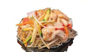 Riori  spaghetti di soia con gamberi e verdure
