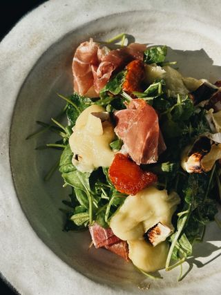 Салат з запеченим гарбузом