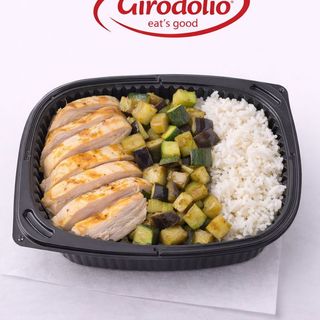 Chicken Box: Petto di pollo alla griglia-zucchine e melanzane grigliate-cereale a scelta