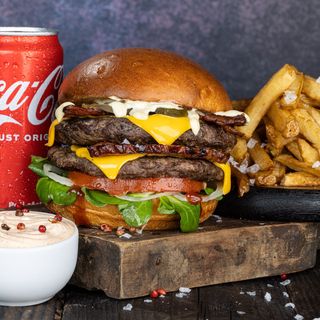 Meniu Dublu Cheeseburger