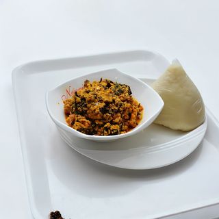 Egwusi Soup And Semo