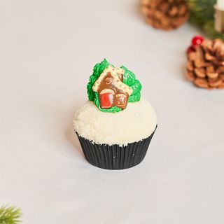 Cupcake Árboles de Navidad